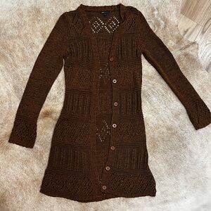 BCBG MaxAzria L Brown Cardigan